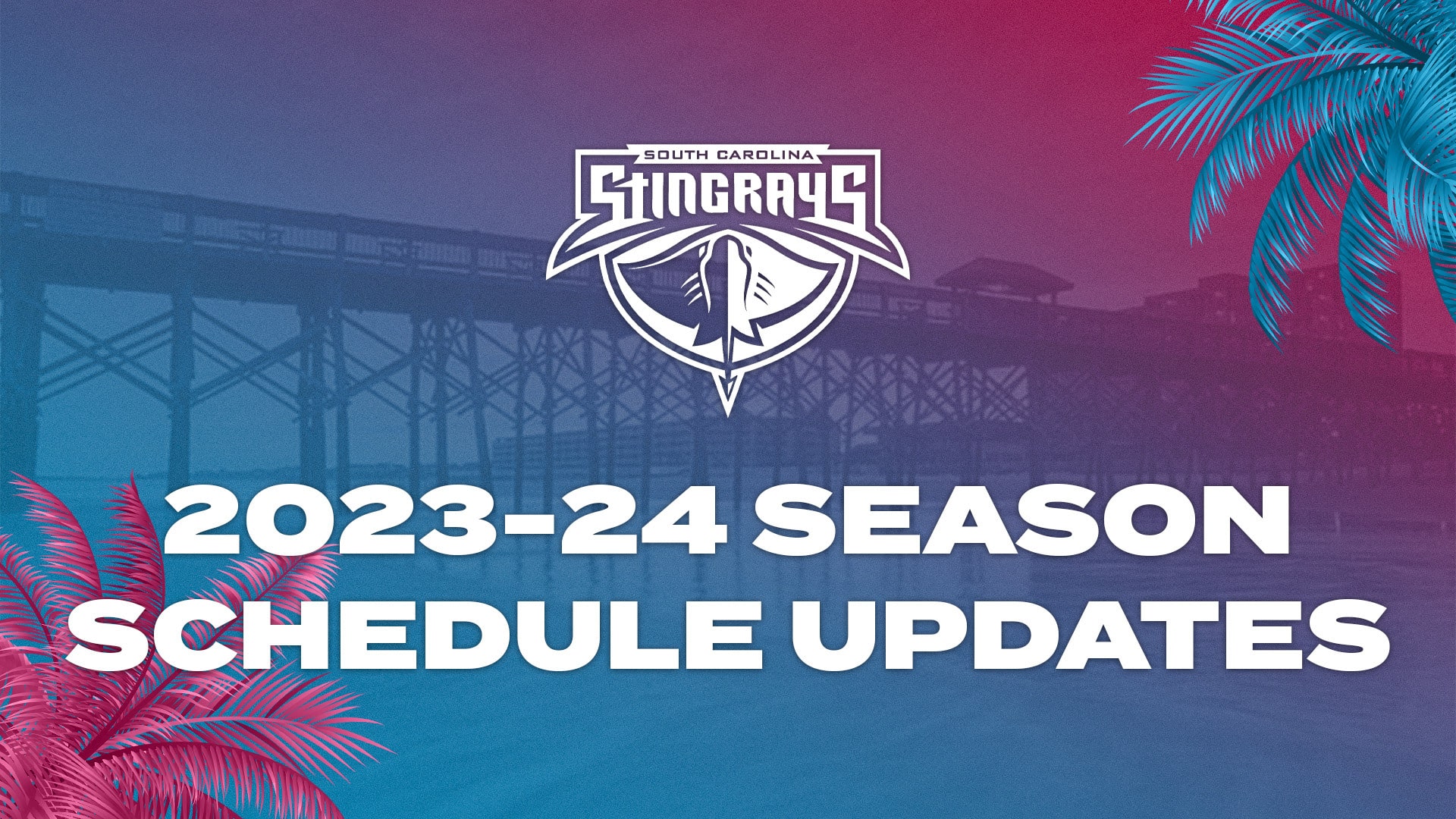 Stingrays Announce Changes to 202324 Schedule Holy City Sinner